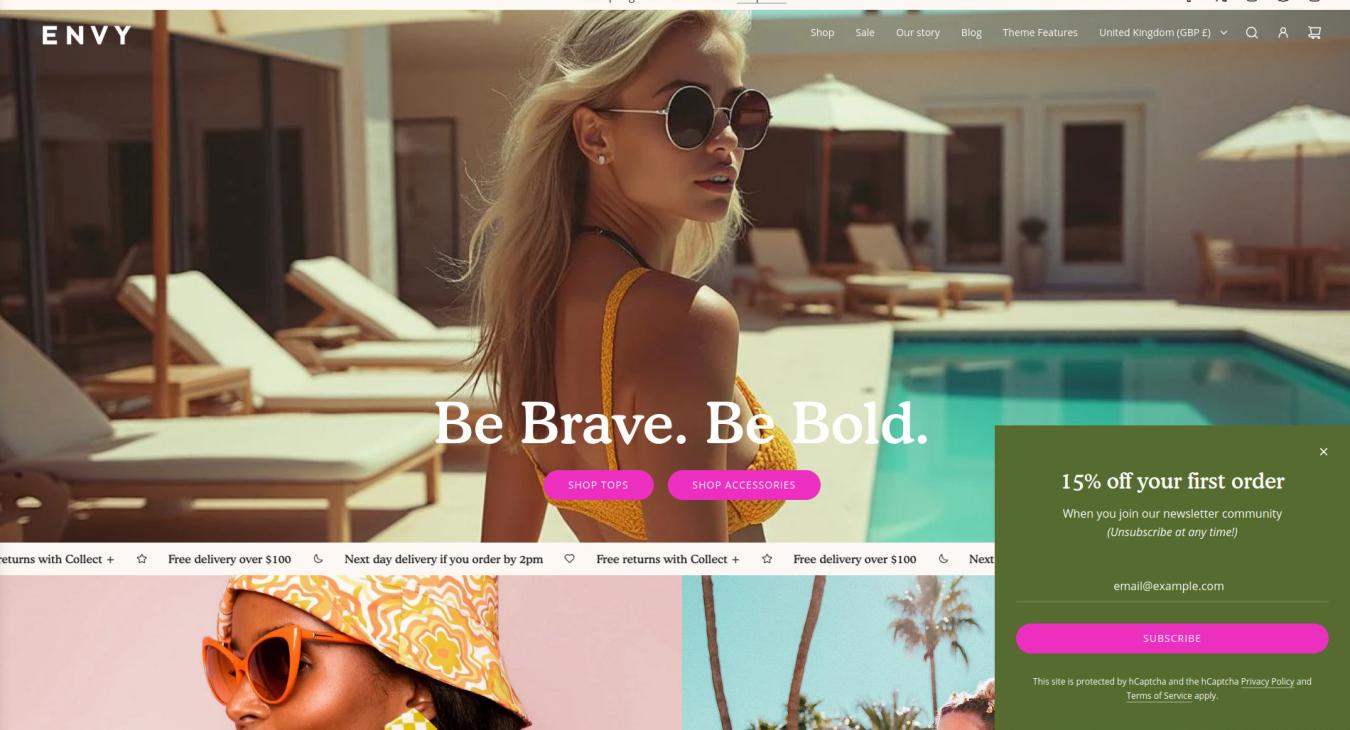 Envy Shopify Theme